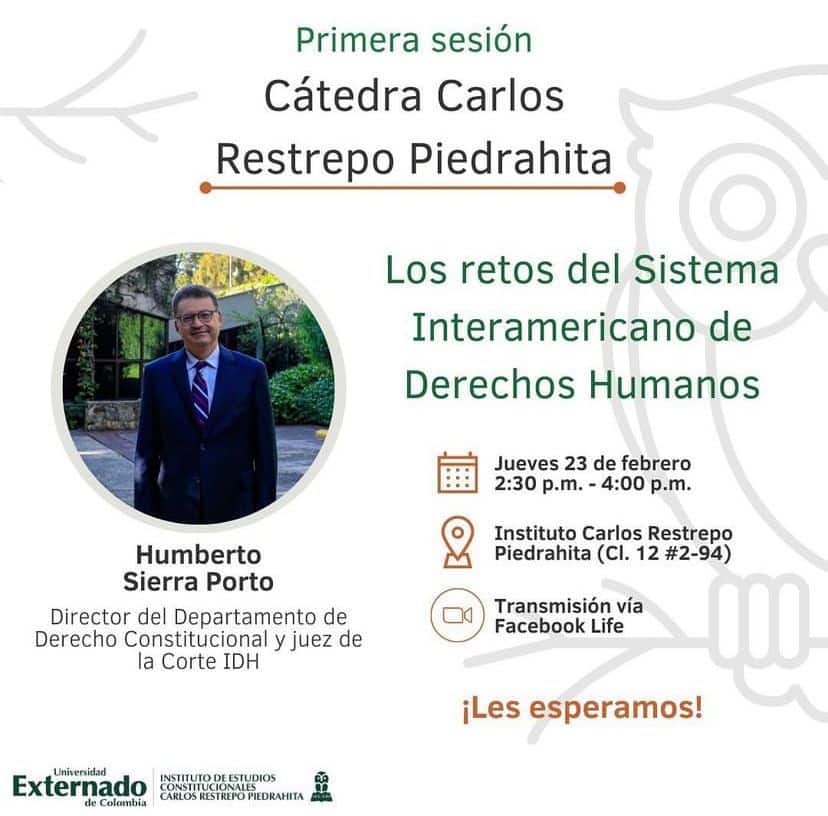 Primera Sesión de la Cátedra Carlos Restrepo Piedrahíta