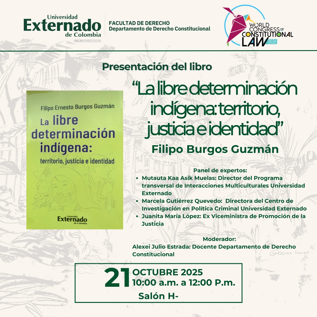 Presentación del libro «La libre determinación indígena: territorio, justicia e identidad» de Filipo Burgos Guzmán