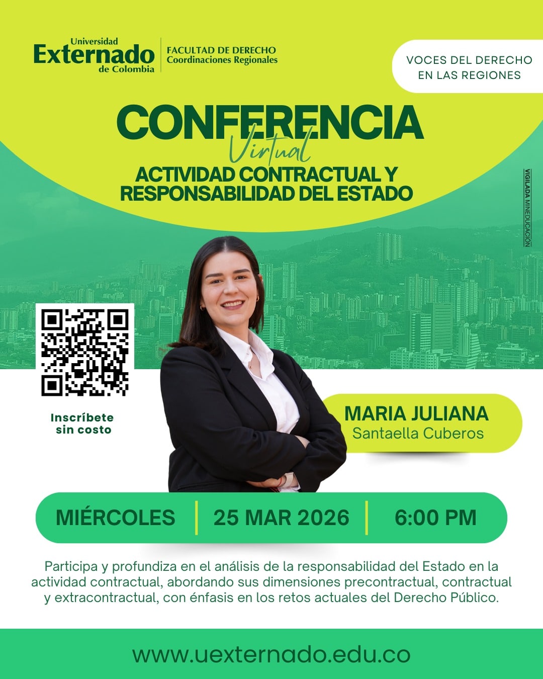 Actividad contractual y responsabilidad de Estado. Conferencia virtual.