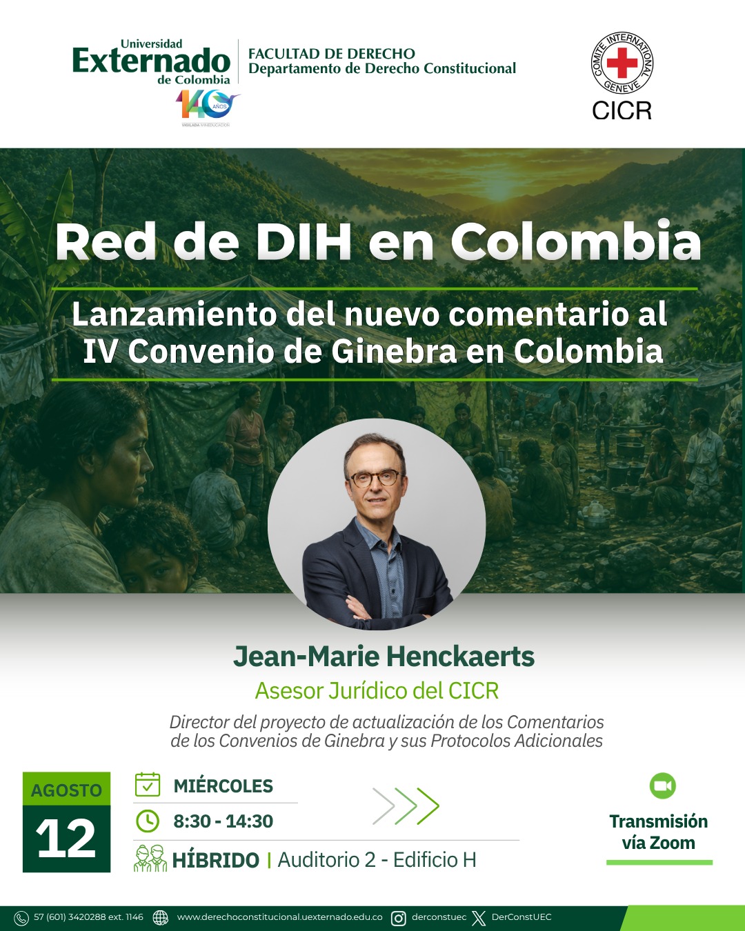El DIH en Evolución: lanzamiento del nuevo comentario al IV Convenio de Ginebra en Colombia